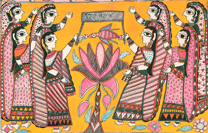 Peinture madhoubani - Madhubani Painting